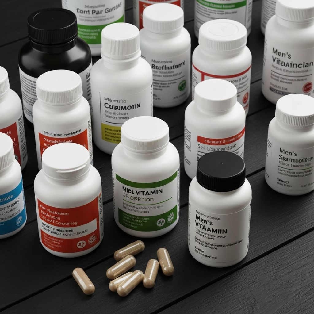 Men's supplements collection